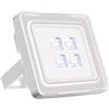 JHPfdhDTR Lampada Solare da Esterno, Faretto da Giardino for Esterni a Piena Potenza 10W 20W 30W 50W(1pcs 100w,Cold White)