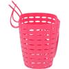 JOINPAYA Cestino per Bici Bimba in Plastica Rosa, Facile da Attaccare e Staccare, Pratico Porta Oggetti per Bicicletta, Resistente e Comodo da Trasportare