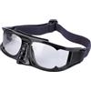 POENVFPO Occhiali Sportivi, Antiappannamento Antigraffio con Cinturino Regolabile per Basket e Bicicletta (WHITE)