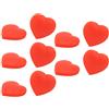 ANGGREK Antivibrazione per Racchetta da Tennis, Smorzatore Vibrazioni a Forma di Cuore 10 Pezzi, per Allenamento e Partita (Rosso)