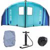 Fonowx Tavola da Surf Gonfiabile Wing Foil Kit Tavola Idrofoile Surf Set Tavola Gonfiabile Struttura Stabile Cattura E Scorrimento Adatta per Pratica , 5m2 , Blu+Nero+Logo