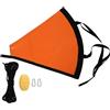 SHINEOFI Ancora da Mare in PVC Resistente per Barca Gonfiabile e Vela con Corda Traino e Boa, Facile da Usare, per Pesca e Condizioni Ventose