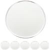SHINEOFI Set 6 Pezzi Marcatore per Palline da Golf Argento in Ferro con Diametro Standard 25mm Design Vuoto Personalizzabile per Uomo e Donna Accessori Golf