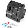 Akozon Pannello Interruttori per Pompa di Sentina a 3 Vie Auto/Off/Manuale 12V 24V con Indicatore LED Accessorio per Barca di Controllo Pompa Interruttore Automatico 15A Integrato per Interni