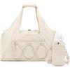 WNXGNHO Elegante borsa sportiva fitness da donna nera che contiene attrezzatura da allenamento per tappetino yoga da 30 litri e accessori Borsone sportivo con porta bottiglia d ' acqua