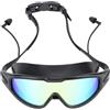 Generic Occhialini da Nuoto con Vista Ampia Occhiali da Nuoto Galvanici Impermeabili con Tappi per le Orecchie per il Immersioni Divertimento in Acqua Oro 1 Set