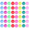 SOLUSTRE 50 Pezzi Palline da Ping Pong Colorate, Palline da Ping Pong da Competizione Mini 40mm, Pp, Senza Cuciture, Mix Colori, per Giochi Gatti e Feste Colore Casuale