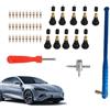 Genérico Strumento di rimozione per valvole della ruota, kit per estrarre il nucleo | Kit di riparazione valvola per bicicletta, per moto, auto, camion, SUV e officina