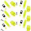 Kisangel 6 Set Accessori per Pesca Arco Scorrevole in ABS Giallo per Guida Freccia Stabile e Tiro Consistente per Attrezzatura da Pesca Outdoor su Laghi