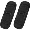 YARNOW Custodia Porta Torcia Militare in Nailon Nero 2 Pezzi con Clip da Cintura Rotante Resistente alla Polvere per Campeggio e Lavoro