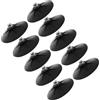 SHINEOFI Base di Aspirazione in Gomma Nera per Sacco da Boxe, Set 10 Pezzi, Antiribaltamento e Portatile, per Allenamento in Palestra Domestica