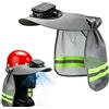 Generisch Casco di protezione da lavoro con ventola, cappuccio di sicurezza con ventola solare e