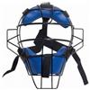 Fzaqwen Sports Faceguard Maschera Protettiva Casco Parziale Griglia Facciale Parafacciale con Struttura in Acciaio E Imbottiture su Fronte Cinghie Regolabili, Blu