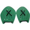 Qianly Palette da Nuoto per Allenamento Paletta Mano Pala Palmo Paddle Struttura Rigida con Fori di Ventilazione E Cinghie Elastiche Migliora La Propulsione , Verde , M 1
