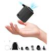 Trongle Mini pompa ad aria elettrica, 5000 Pa 1600 mAh, pompa ad aria a batteria con 5 ugelli d'aria e luce LED, pompa da 180 l/min, pompa portatile multifunzione per salvagente, materassi ad aria, sacchetti