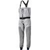 harayaa Coscia Impermeabili Pettorina da Wading Zip Frontale Senza Stivali con Spallacci E Cintura Regolabili in Tessuto a 4 Inserto in Lattice Adatti a Pesca, Grigio, L