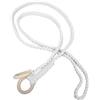 Toddmomy Tracolla per tappetino da yoga intrecciata a mano, cinghia per tappetino da yoga per esercizi, supporto a tracolla per fitness e pilates, palestra, viaggi, allenamento, colore bianco