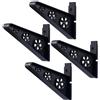 JEWEDECO Porta Skateboard da Muro Multi Wall Rack 4 Pezzi in Pp Nero | Supporto per Ombrellone, Uso Casa e Negozio, Installazione Semplice, Tenuta Salda