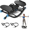 MERACH Stepper per la casa con Power Rope, Rock Stepper a forma di U, massimo 150 kg