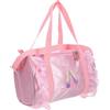 Ciieeo Borsa da Balletto per Organizzare Accessori Ampio Spazio in Raso Rosa per Ragazze e Design Elegante Durante i Viaggi di Danza