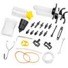Generisch Set di attrezzi per lo spurgo dei freni, kit professionale per auto | Strumento di spurgo professionale con adattatori, attrezzatura universale per auto, moto, liquido dei freni