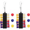 jojofuny 2 Set Porta Tee da Golf in PVC e Metallo, Accessorio Leggero e Resistente per Allenamento Golf, Design Elegante e Funzionale per Golfisti