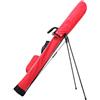 TISHITA Borsa da Golf con Supporto Attrezzatura da Golf Sacca Stand Porta Mazze con Cavalletto Stabile Impermeabile Nylon Robusto con Manico per Trasporto Adatta a Allenamento Campo Pratica, Rosso