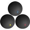 SHINEOFI 3 Pezzi Palline da Allenamento per Squash, Palline di Gomma, Rimbalzo Costante, Standard Competizione Internazionale, per Pratica Indoor-Outdoor