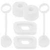 Beaupretty Tappi in Silicone Bianco Anti-Perdita per Borraccia e Cannuccia, Resistenti all'Usura la Vita Quotidiana e attività All'aperto