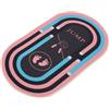 SHINEOFI Tappetino Fitness Antiscivolo e Insonorizzato in Poliestere e Silicone, Spesso per Salto la Corda, per Allenamenti Indoor e Palestra Domestica, Forma Ellittica