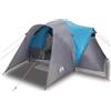 KNERPWD Tenda Familiare 6 Persone Blu Impermeabile