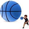 Peelanmall Silent - Palla da basket per interni, 24 cm, in schiuma ad alta densità, per allenamento in camera, leggera (blu)