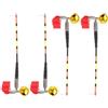 SHINEOFI 4 Pezzi Avvisatore di Abboccata per Pesca con Luce LED Notturna, Sensibilità Alta, Clip-on in Plastico e Metallo per Canne e Valvole Galleggianti, per Surfcasting e Pesca alla