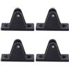 SHINEOFI 4 Pezzi Cerniere in Nylon per Ponte Barca con Finitura Lucida e Viti Incluse, Accessori Tendalino Piatti per Barche e Gommoni Resistenti e Funzionali