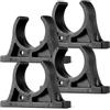 Abaodam Clip Fissaggio Pagaia Kayak in Plastica Nera, 4 Pezzi