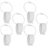 Lurrose Clip per Disco da Lancio con Fibbia di Fissaggio e Cavo Rimovibile 6 Pezzi in Plastica e Metallo Resistente per Organizer Portatile, per Camping e Sport Outdoor