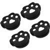 TINEASUR Antivibratore Racchetta Tennis in Silicone 4 Pezzi Nero | Corde da Tennis, Comfort e Controllo Migliorati, Accessorio per Giocatori, Formato Compatto