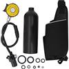 RiToEasysports Kit Ossigeno 1L in Lega Alluminio per Escursionismo Subacqueo, Valvola | Impugnatura ergonomica per respirazione fluida, guarnizione antiperdita in gomma importata, display luminoso resistente