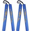 Goutdori Nunchucks per Bambini in Morbida Schiuma per Principianti, 2 Pezzi, Nunchucks da Allenamento Leggeri e sicuri con Imbottitura, Blu