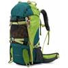 harayaa Zaino da Trekking Impermeabile Tecnico da Montagna Borsa da Trekking Nylon Robusto E Poliestere con Spallacci Imbottiti E, Marrone, Marrone