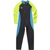 KIXZSAZ Muta per bambini, costume da bagno sportivo con, Grigio+Giallo, M