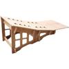 Wenoup Mountain Bike Jump Ramp Legno Lavorazione con Coda di Rondine Struttura Resistente per Impatti Intensi Facile Assemblaggio E Trasporto Adatto a, Grande