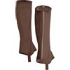 Shires Moretta Amara - Mezza chaps in camoscio per bambini, taglia L, colore: Marrone