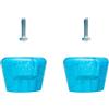 SHINEOFI Set di Blocco Freno per Roller Skates in Pu e Metallo, Leggero e Resistente, Accessorio Essenziale la Sicurezza nel Pattinaggio Pattini Blu