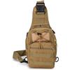 MiOYOOW Zaino Monospalla Militare Tattico Uomo, Borsa Monospalla Petto Regolabile, Zainetto Multifunzionale Casual, per Sport Ciclismo Trekking Campeggio Escursionismo