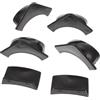 YARNOW 2 Set Accessori per Biliardo Protezione Tasche Tavolo da Pool Nero in Plastico Resistente all'Usura per Kit di Fodere per Buchi Centrali e Posteriori