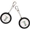 SHINEOFI 2 Pezzi Contatore Punteggi Golf Score Counter Golf Rotondo Plastico e Metallo Argento Catena