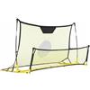 KiBcsLic Rete da Calcio per Bambini Allenamento Porta Rebounder Rete di Ritorno Telaio Rebounder Portatile con Ritorno Palla per Pratica Quotidiana Adatta a, 2.1 1.2 0.9 Metri