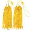 TOYANDONA 2 Pezzi Nappa Tradizionale Cinese per Tai-ji, Accessorio Giallo Design Sicuro per Allenamento e Competizioni di Arti Marziali