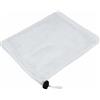 Hellery Borsa con Coulisse in Rete Sacca Organizer Poliestere Rete Resistente Traspirante per Conservare Oggetti Sportivi Asciugare Indumenti Adatta a Viaggi Casa Attività, White, 35x40cm